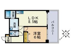 ベルファース天神南の間取り画像