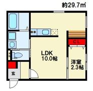 ラシックランテ白木原Garden Terraceの間取り画像