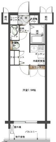 エンクレスト天神の間取り画像