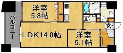 アクロス天神センタープラザの間取り画像