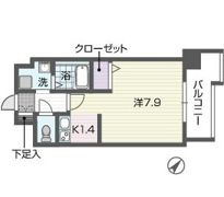 プレッソ天神の間取り画像