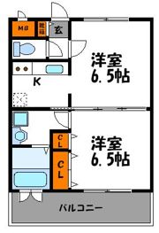 エンクレスト薬院IIの間取り画像