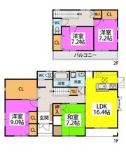 門松駅前貸家の間取り画像