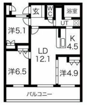 アクレール小笹南坂の間取り画像