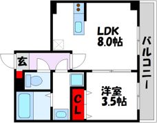 リバティ神屋の間取り画像