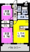 メゾン クレア愛宕南の間取り画像