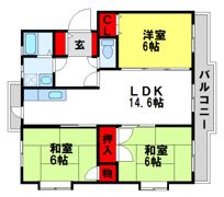 サンハイツ塔原の間取り画像