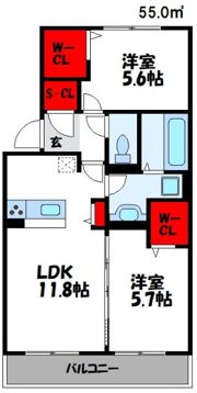 D-roomラパンの間取り画像
