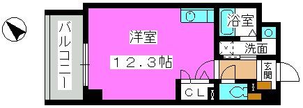 スーペリアニューハイム薬院の間取り画像