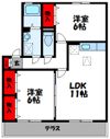 セジュール山手館 A棟の間取り画像