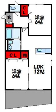 リリーヒルズ Bの間取り画像