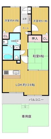 藤和二日市コープの間取り画像