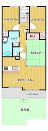 藤和二日市コープの間取り画像
