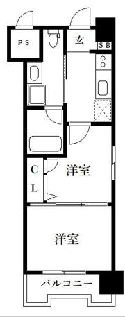 アイセレブ薬院の間取り画像