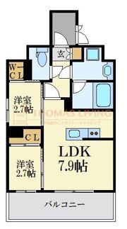 リアンプレミアム大濠公園の間取り画像