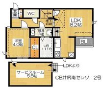 CB井尻南セレソの間取り画像