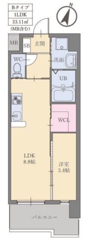 LIFEFIELD国際空港前の間取り画像