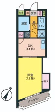 キトミ壱番館の間取り画像