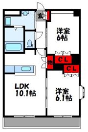 パークサイド鳥居前の間取り画像
