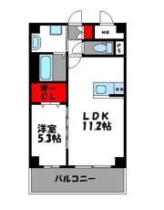 フローラル筥松の間取り画像