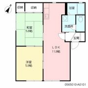 ヴェルヌーブ A棟の間取り画像
