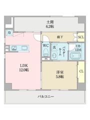 グランレジデンス大橋の間取り画像
