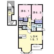 サンセール Aの間取り画像