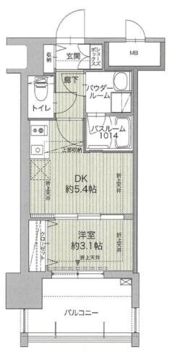 グランフォーレ博多ウォーターフロントの間取り画像