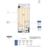 サンセーヌ大名の間取り画像