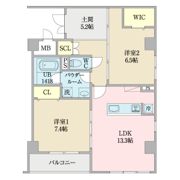 グランレジデンス大橋の間取り画像