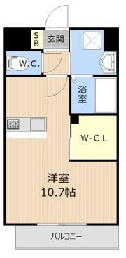 LIBTH博多駅南の間取り画像