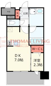 グランフォーレ博多プレミアベイサイドの間取り画像