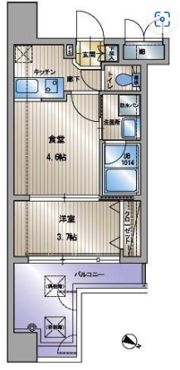 アクタス天神セントラルタワーの間取り画像