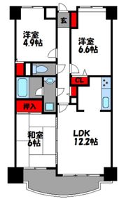 香椎東映マンションの間取り画像