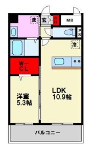 オークランセル那の川の間取り画像