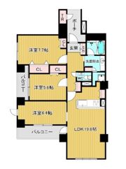 グランドメゾン百道浜オーシャン＆フォレストの間取り画像