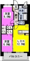コンフォート東比恵の間取り画像