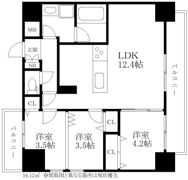 MODERN PALAZZO博多駅東の間取り画像