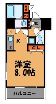 アクアシティ渡辺通の間取り画像