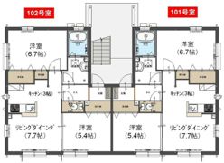 エル白水池の間取り画像