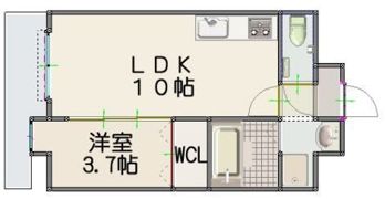 ルッシェ竹下駅前の間取り画像