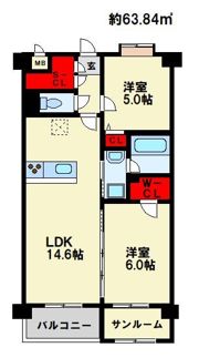 Y・M FLAT matobaの間取り画像