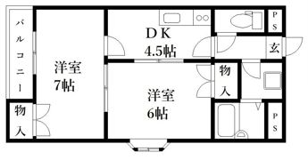 クレッシェンド笹丘の間取り画像