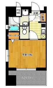 パリス大濠ベイタウンの間取り画像