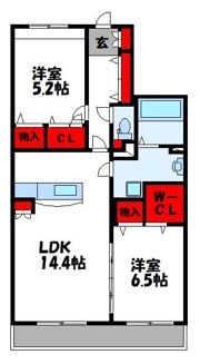 ラフレーズ天神の間取り画像