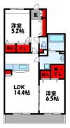 ラフレーズ天神の間取り画像
