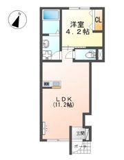 フラワーコート別府西の間取り画像