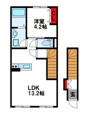 フラワーコート別府西の間取り画像