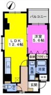 サン・ビオ渡辺通りの間取り画像