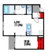 Delica古賀の間取り画像